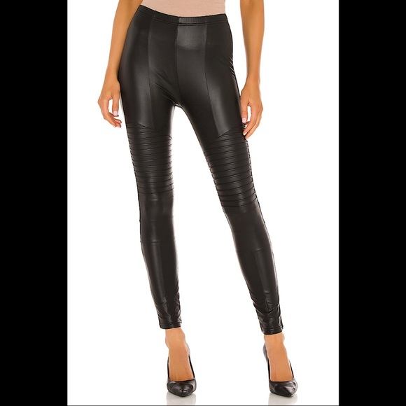 Fleece Lined Liquid Moto Legging - Picture 2 of 8